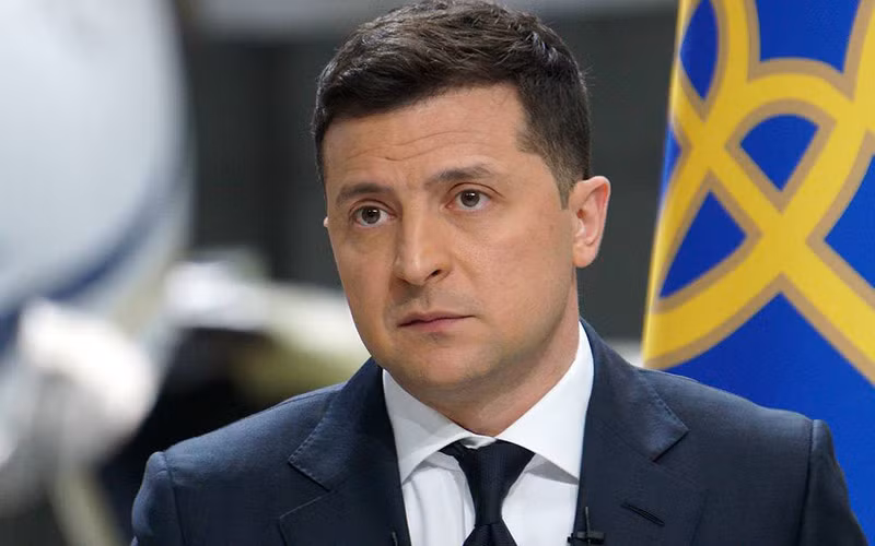 Tổng thống Ukraine V.Zelensky. (Ảnh: TASS)