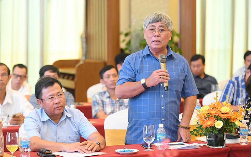 Lãnh đạo các cơ quan thường trú tại hội nghị. Khai mạc Hội nghị phóng viên thường trú toàn quốc Báo Nhân Dân năm 2022 -0