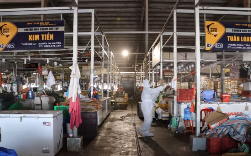 Một phần Chợ đầu mối nông sản thực phẩm Bình Điền (Ảnh: Trang thông tin từ Chợ đầu mối nông sản thực phẩm Bình Điền).