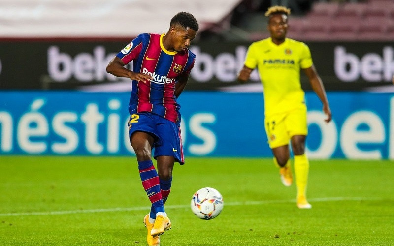 Tiền đạo 17 tuổi Fati ghi dấu ấn đậm nét trong ngày ra quân La Liga. (Ảnh: FC Barcelona) a2_3-1601259299502.jpg
