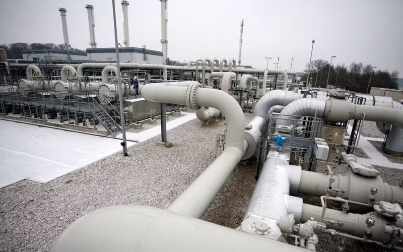 Kho dự trữ khí đốt WINGAS gần thị trấn Rehden, miền bắc Đức. (Ảnh: REUTERS)