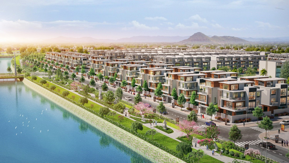 Phối cảnh khu biệt thự tại dự án TNR Grand Palace River Park. TNR Grand Palace River Park - Những biệt thự bên sông xanh thịnh vượng -0