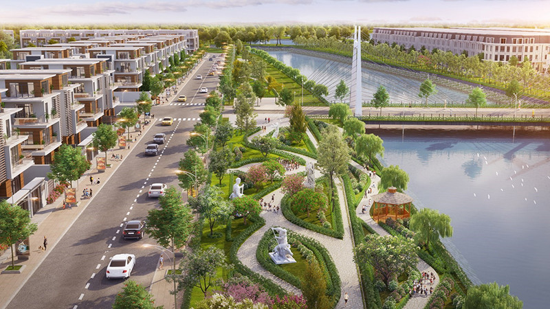 Phối cảnh tổng thể dự án TNR Grand Palace River Park. TNR Grand Palace River Park - Những biệt thự bên sông xanh thịnh vượng -0