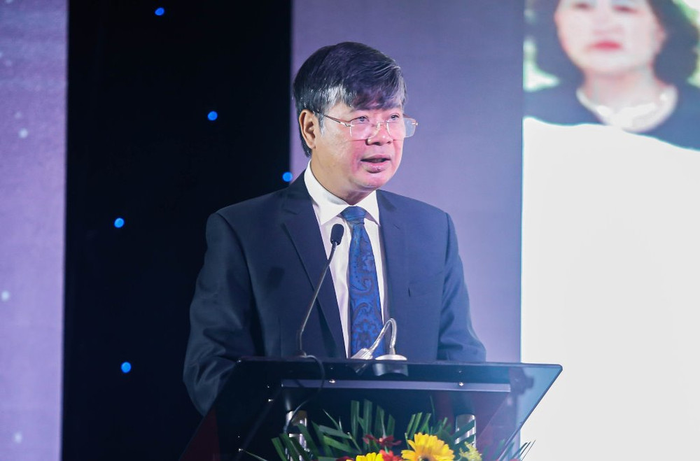 Chủ tịch Hội Cấp thoát nước Việt Nam Nguyễn Ngọc Điệp phát biểu tại Hội thảo. Cần hoàn thiện cơ chế chính sách để phát triển bền vững ngành nước -0