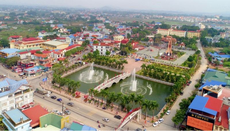 Một góc thành phố Phổ Yên hôm nay.