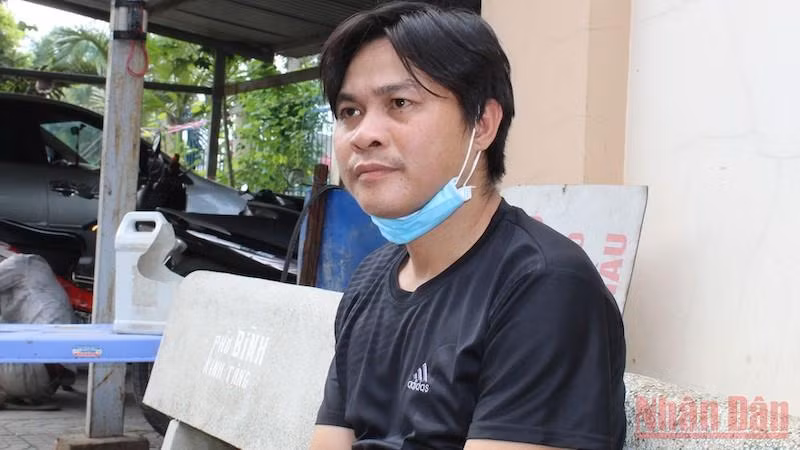 Đối tượng Nguyễn Văn Kiếm bị bắt giữ.