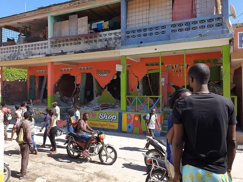[Ảnh] Cảnh đổ nát tại Haiti sau trận động đất mạnh 7,2 độ -0