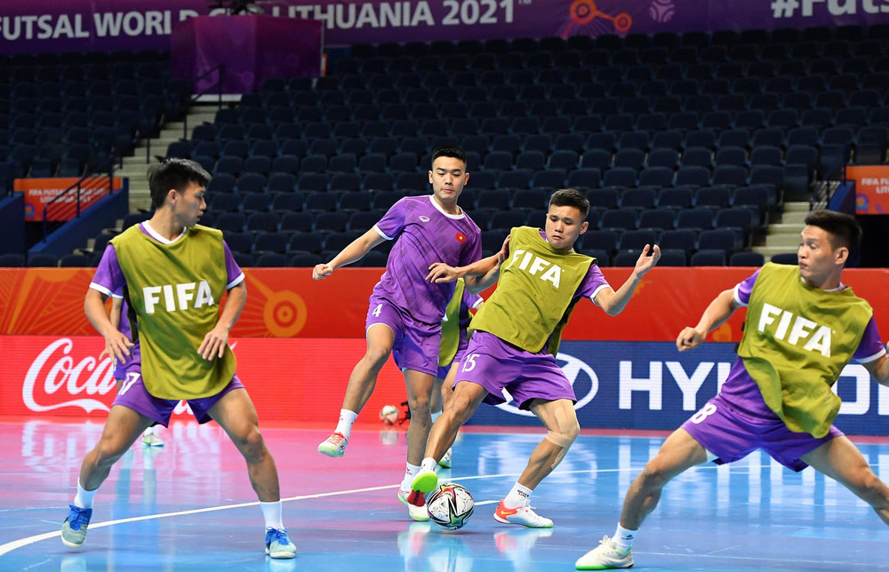 Đội tuyển futsal Việt Nam hướng tới kết quả khả quan trước Nga -0