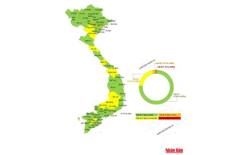 Cấp độ dịch mới nhất của các tỉnh, thành phố trên cả nước