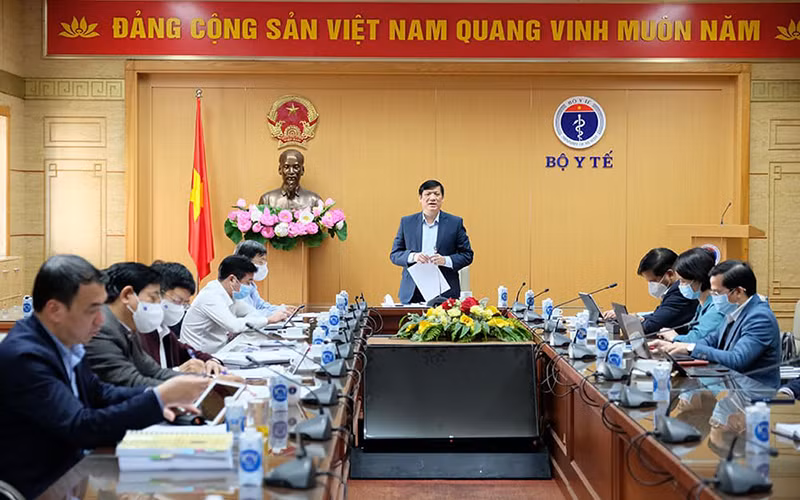 Bộ trưởng Nguyễn Thanh Long chủ trì cuộc họp. (Ảnh: TRẦN MINH)