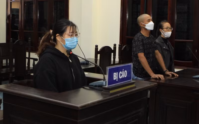 Bị cáo tại phiên tòa sơ thẩm.