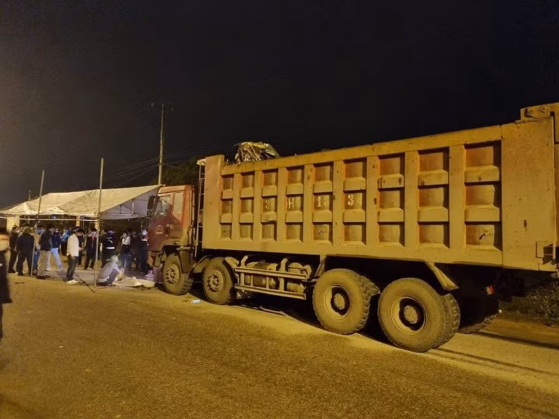 Hiện trường vụ tai nạn. (Ảnh: Ủy ban An toàn giao thông cung cấp)
