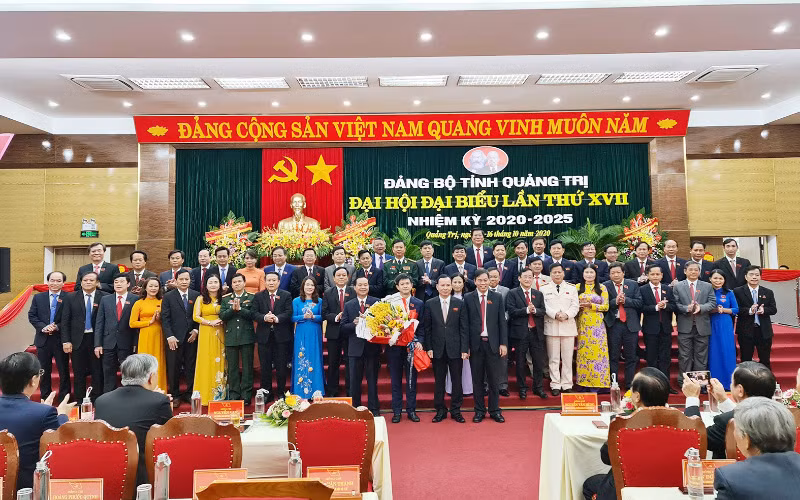 Ban Chấp hành Đảng bộ tỉnh Quảng Trị khóa 17, nhiệm kỳ 2020 - 2025.
