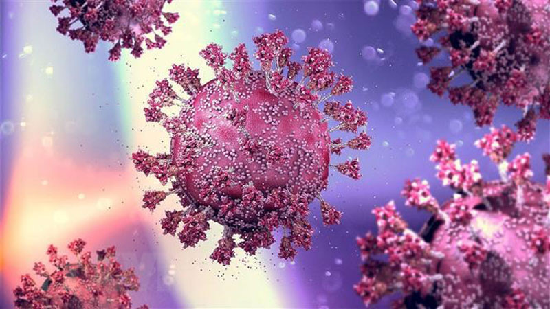 Hình ảnh mô phỏng virus SARS-CoV-2 gây bệnh Covid-19. (Ảnh: MedPage Today/TTXVN)