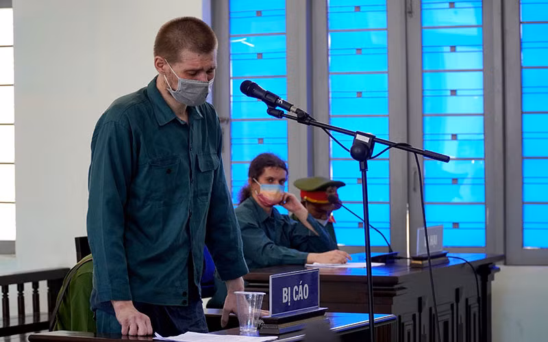 Bị cáo Khlebostroev Konstantin tại phiên tòa