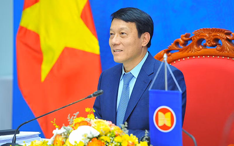 Trung tướng Lương Tam Quang, Thứ trưởng Công an, đề nghị các nước phát huy hiệu quả các cơ chế hợp tác trong phòng, chống tội phạm xuyên quốc gia.