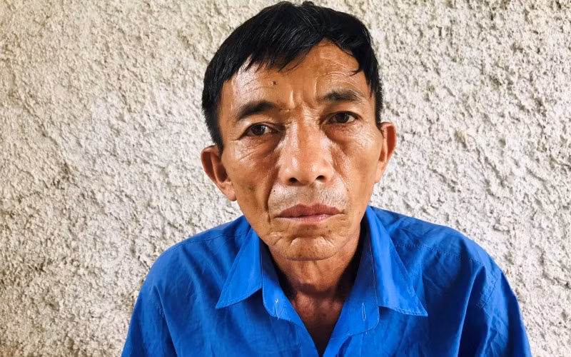 Đối tượng Vàng A Phừ bị bắt giữ.