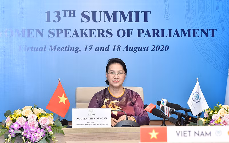 Chủ tịch Quốc hội Nguyễn Thị Kim Ngân dự Hội nghị Nữ Chủ tịch Quốc hội lần thứ 13.