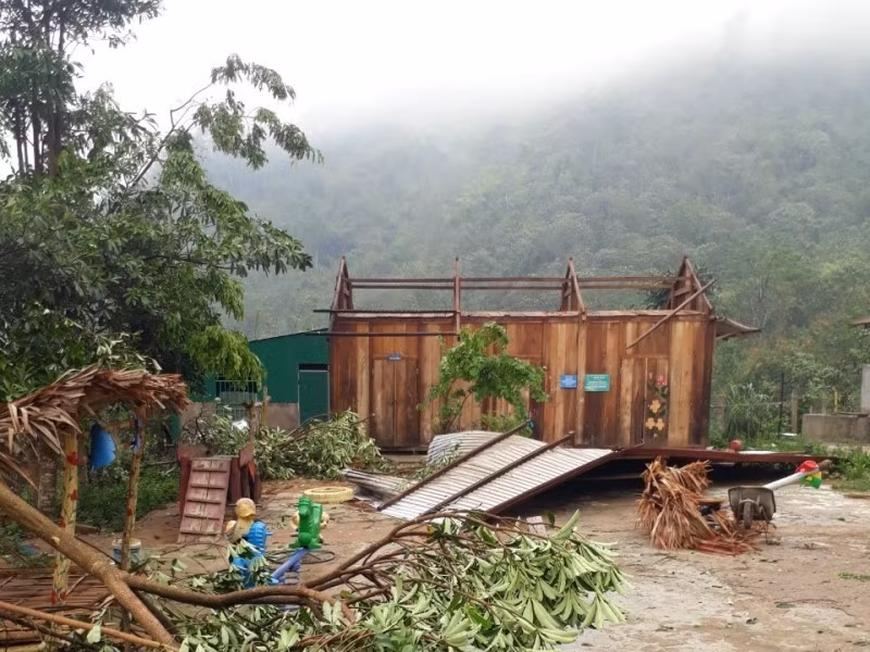 Điểm trường bản Sam Lang có thêm hai phòng học mới -0