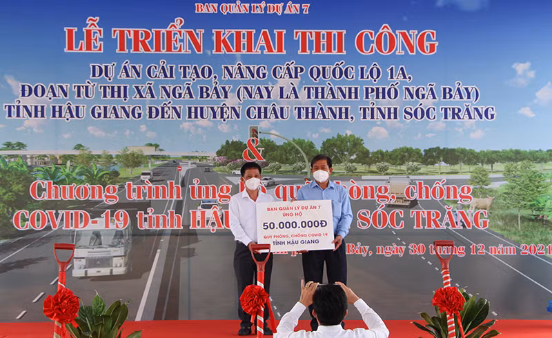 Hậu Giang triển khai thi công Dự án cải tạo, nâng cấp Quốc lộ 1A -0