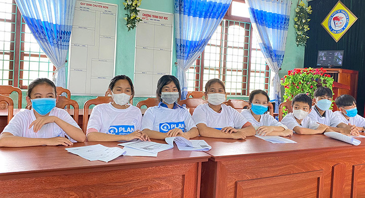 Học sinh dự hội thảo tại Quảng Bình. (Ảnh: Plan International Việt Nam) Dạy kỹ năng an toàn trên mạng cho hơn 9.000 trẻ em, thanh thiếu niên vùng khó khăn -0