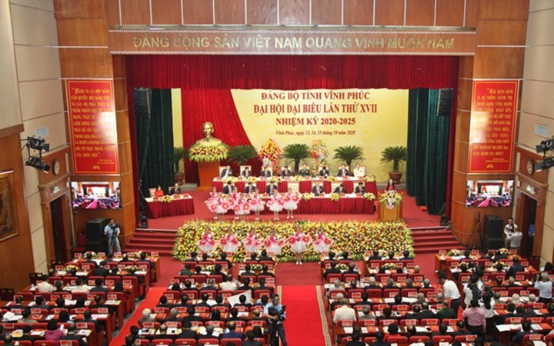 Quang cảnh Đại hội. Khai mạc Đại hội Đảng bộ tỉnh Vĩnh Phúc lần thứ 17 -0