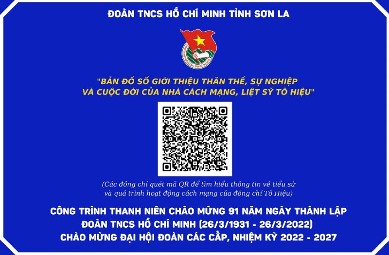 Mã QR truy cập vào “Bản đồ số giới thiệu về thân thế, sự nghiệp và cuộc đời của nhà cách mạng, liệt sĩ Tô Hiệu”. Ra mắt bản đồ số giới thiệu về nhà cách mạng, liệt sĩ Tô Hiệu -0