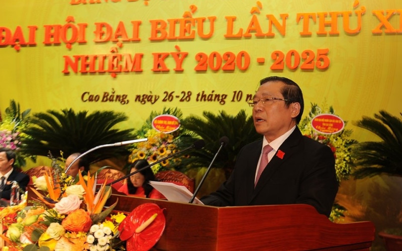 Đồng chí Lại Xuân Môn, Ủy viên T.Ư Đảng, Bí thư Tỉnh ủy Cao Bằng khóa 19.