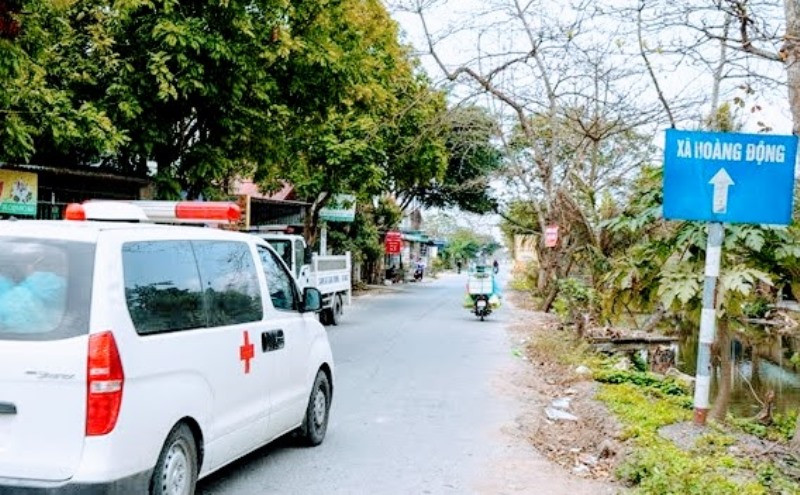 Phong tỏa thôn Lôi Động, xã Hoàng Động (huyện Thủy Nguyên).