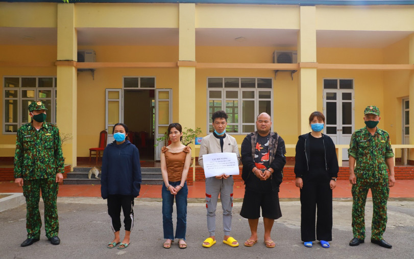 Các đối tượng và nạn nhân trong vụ án hình sự tổ chức đưa người xuất cảnh trái phép sang Trung Quốc.