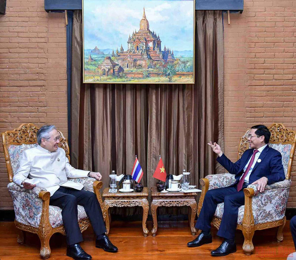 Bộ trưởng Ngoại giao Bùi Thanh Sơn gặp Phó Thủ tướng, Bộ trưởng Ngoại giao Thái Lan. Đẩy mạnh hợp tác giữa Việt Nam với Lào, Thái Lan và Campuchia -0