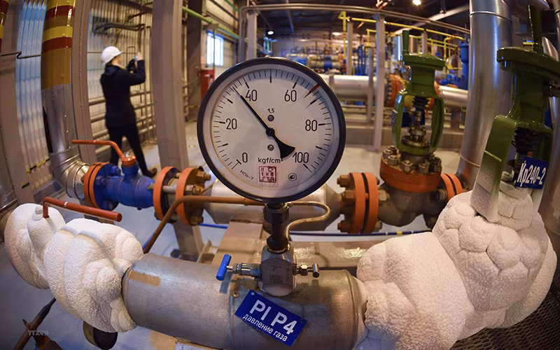 Bên trong cơ sở cung cấp khí đốt Bovanenkovo trên bán đảo Yamal, Nga. (Ảnh: AFP/TTXVN)