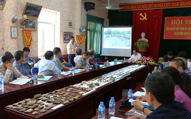 Các nhà khoa học báo cáo kết quả khai quật tại Vườn Chuối năm 2019. Cấp phép khai quật khảo cổ tại Khu vực gò Dền Rắn, Hà Nội -0