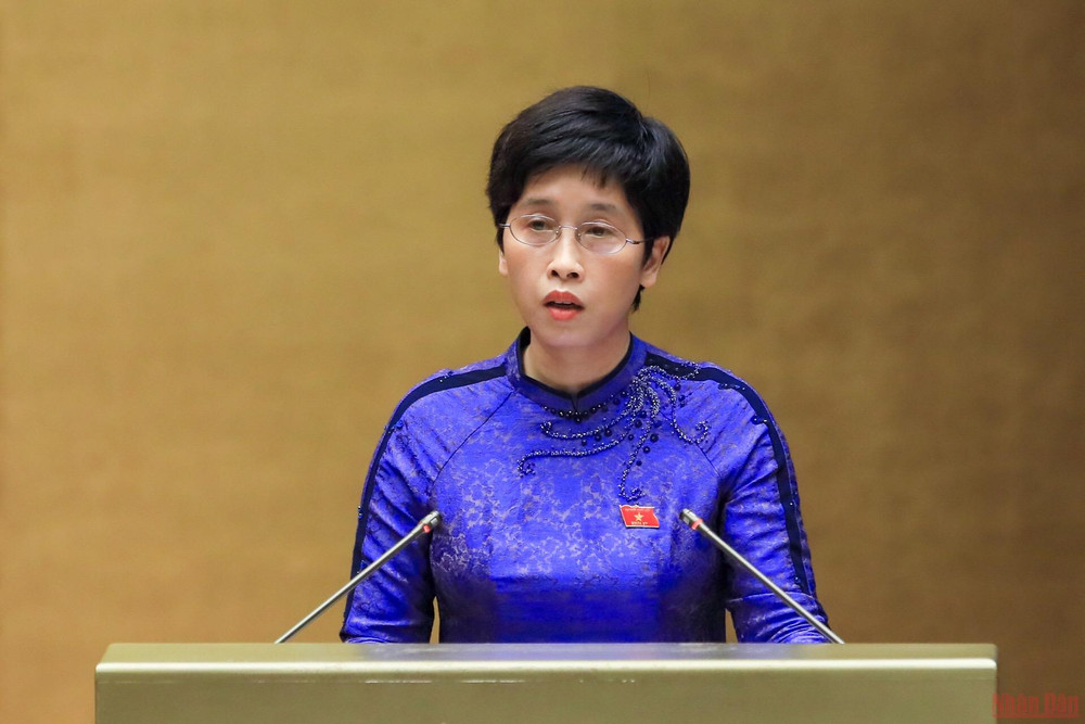 Phó Chủ nhiệm Ủy ban Tài chính, Ngân sách của Quốc hội Nguyễn Thị Phú Hà. (Ảnh: LINH NGUYÊN) Tỷ lệ nợ công giảm mạnh trong giai đoạn 2016-2020 -0