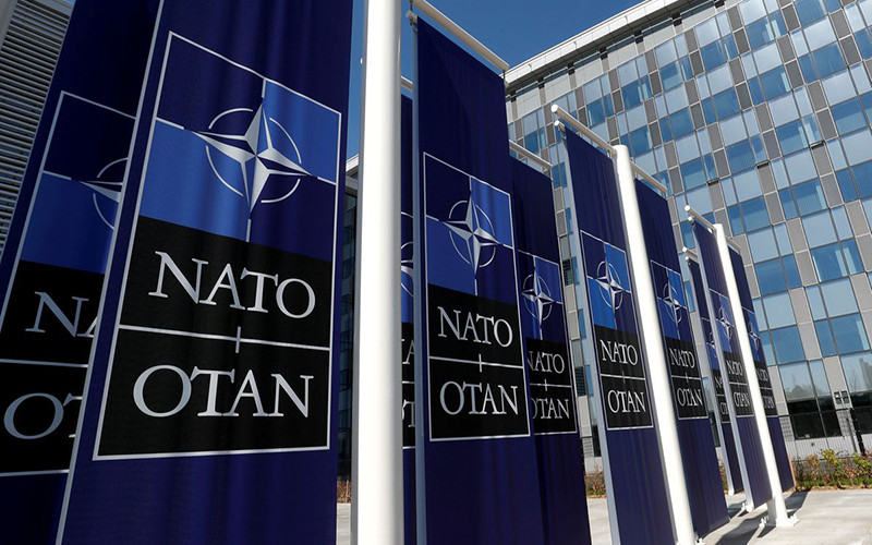Lối vào trụ sở NATO tại Brussels, tháng 4/2018. (Ảnh: Reuters)