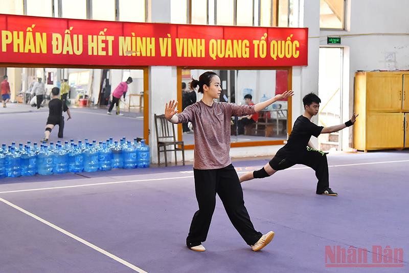 Một trong những thế mạnh ở nội dung Taolu của Việt Nam là các vận động viên Thái cực quyền và Thái cực kiếm. Wushu - mỏ vàng của Thể thao Việt Nam -0