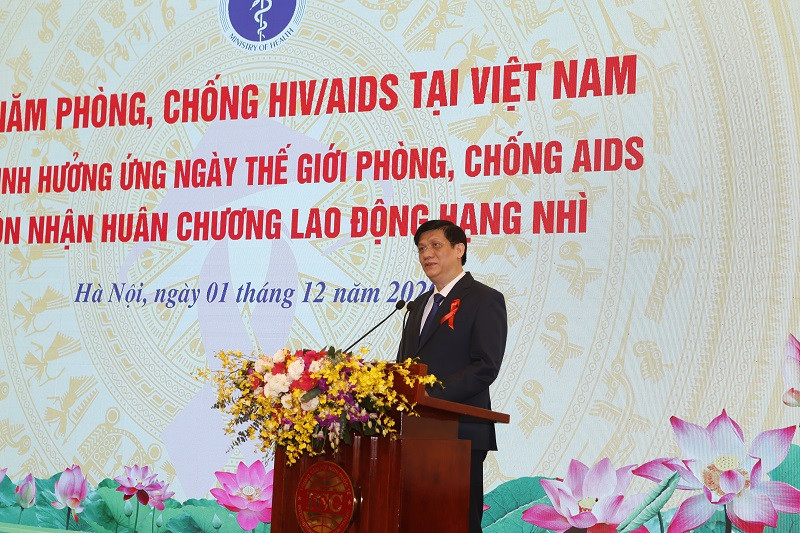 Bộ trưởng Y tế Nguyễn Thanh Long phát biểu. Việt Nam vượt thách thức để đẩy lùi đại dịch HIV/AIDS vào năm 2030 -0