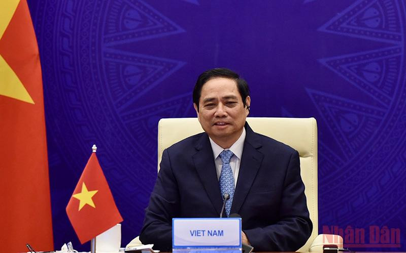 Thủ tướng Phạm Minh Chính khẳng định cam kết của Việt Nam tiếp tục đóng góp hiệu quả vào thực hiện các mục tiêu và tầm nhìn chung của GMS. (Ảnh: Trần Hải) Việt Nam đề nghị các nước sản xuất được vaccine tiếp tục hỗ trợ cho các nước khác -0