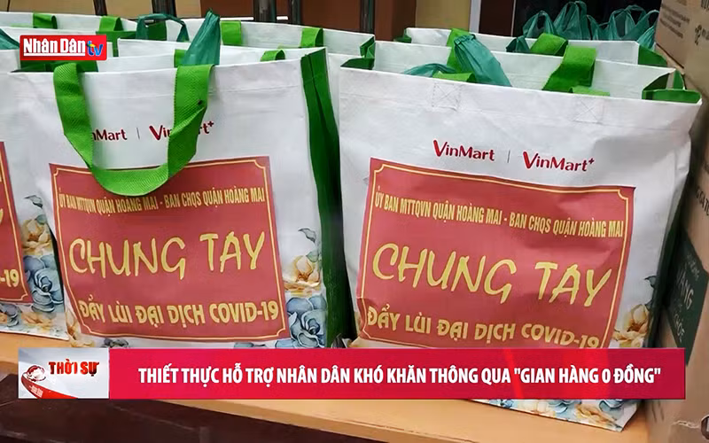 Thiết thực hỗ trợ nhân dân khó khăn thông qua "Gian hàng 0 đồng"