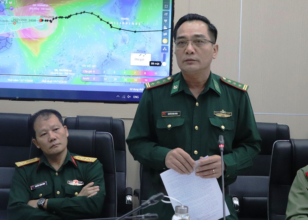 Thượng tá Nguyễn Đình Hưng, Phó Trưởng phòng Phòng Cứu hộ, cứu nạn (Bộ Tham mưu - Bộ Tư lệnh Bộ đội Biên phòng). Xử lý nghiêm tàu cá chưa chấp hành nghiêm quy định bảo đảm an toàn khi có bão -0
