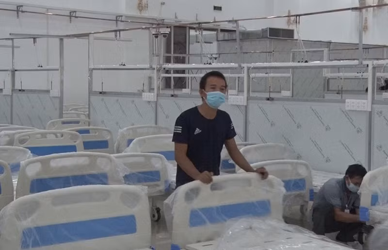 Bệnh viện Trung ương Thái Nguyên hỗ trợ Long An chống dịch -0