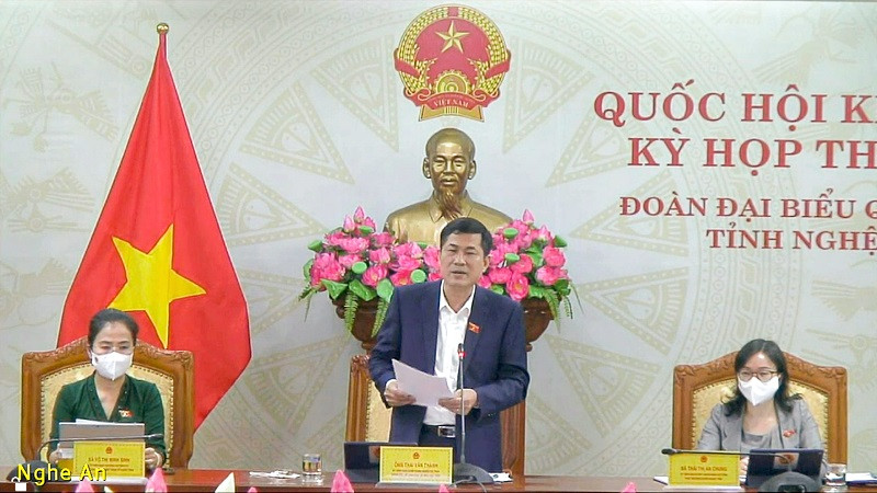 Đại biểu Thái Văn Thành (Nghệ An) phát biểu trong phiên thảo luận. Tổ chức đấu thầu để tăng tính cạnh tranh về chất lượng phim -0