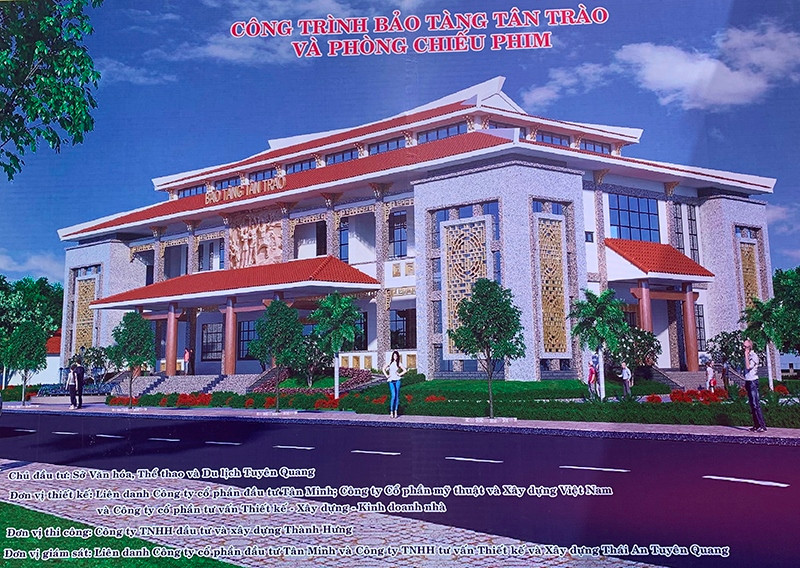 Phối cảnh công trình Bảo tàng Trân Trào. Khởi công xây dựng công trình Bảo tàng Tân Trào -0