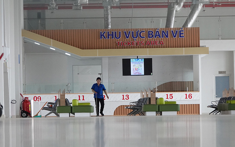 Bến xe Miền Đông mới khang trang, hiện đại nhưng vắng khách.