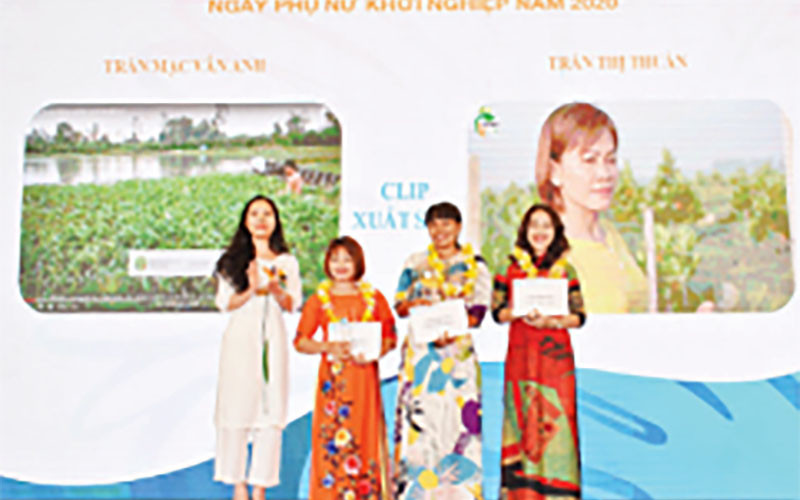 Tôn vinh những dự án khởi nghiệp xuất sắc trong cuộc thi "Phụ nữ khởi nghiệp năm 2020".