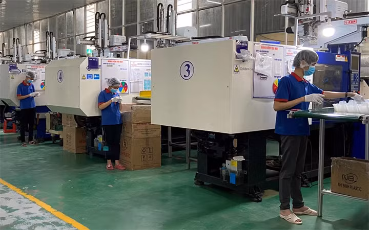 Sản xuất tại một doanh nghiệp trong khu công nghiệp Biên Hòa 2, tỉnh Đồng Nai (Ảnh minh họa: Thiên Vương).