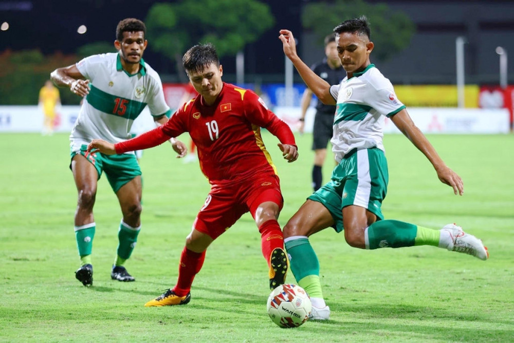 Indonesia cầm hòa thành công trước tuyển Việt Nam. (Ảnh: Getty)