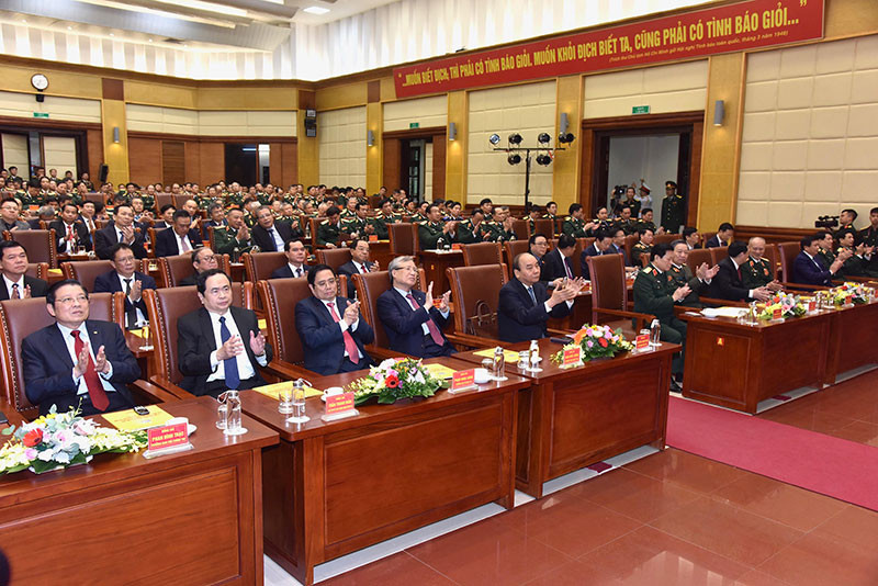 Ảnh: TRẦN HẢI Tình báo Quốc phòng xứng đáng là lực lượng trọng yếu, đặc biệt tin cậy của Đảng, Nhà nước, Quân đội và nhân dân -0