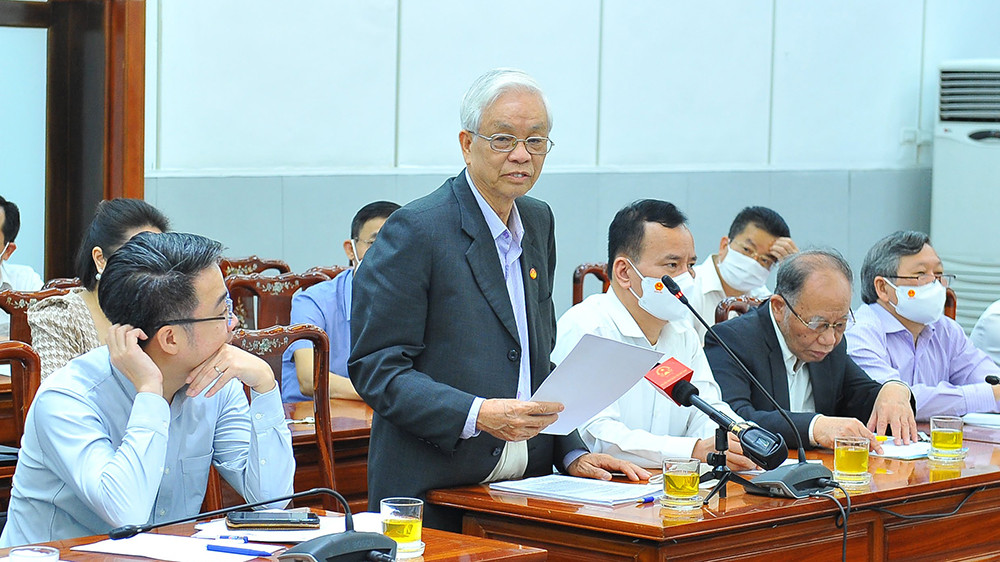 Ông Đỗ Duy Thường, Phó Chủ nhiệm Hội đồng tư vấn Dân chủ-Pháp luật, Ủy ban Trung ương Mặt trận Tổ quốc Việt Nam. Ảnh: Đức Minh Bảo đảm phát huy quyền làm chủ của Nhân dân trong thực hiện dân chủ ở cơ sở -0
