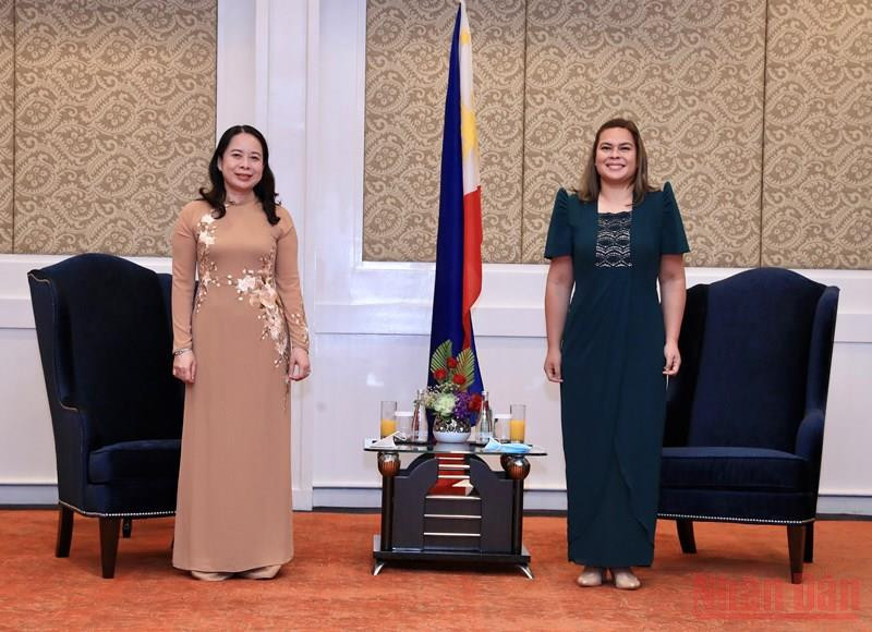 Phó Chủ tịch nước gặp Phó Tổng thống Philippines. Phó Chủ tịch nước Võ Thị Ánh Xuân dự Lễ tuyên thệ nhậm chức của Tổng thống Philippines -0